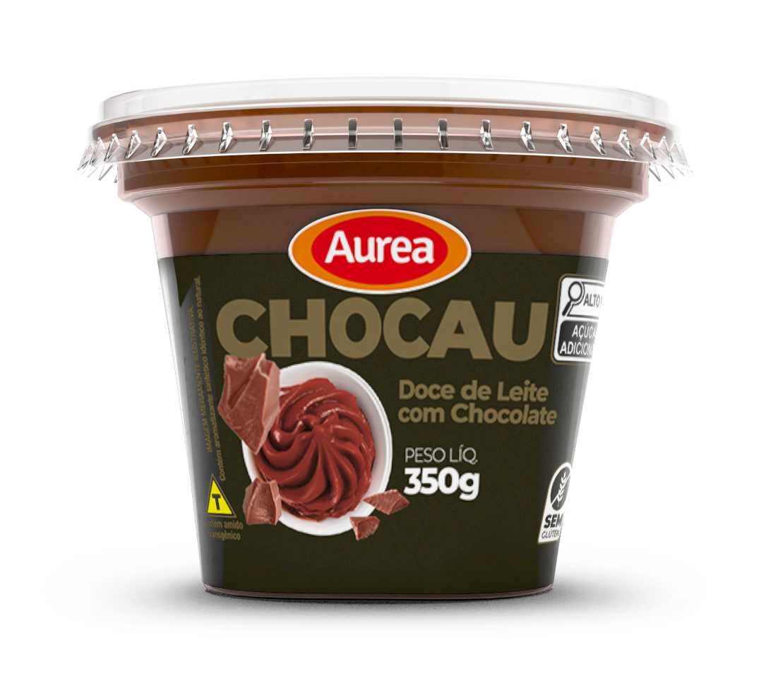 DOCE LEITE C/CHOCOLATE CHOCAU AUREA 350G