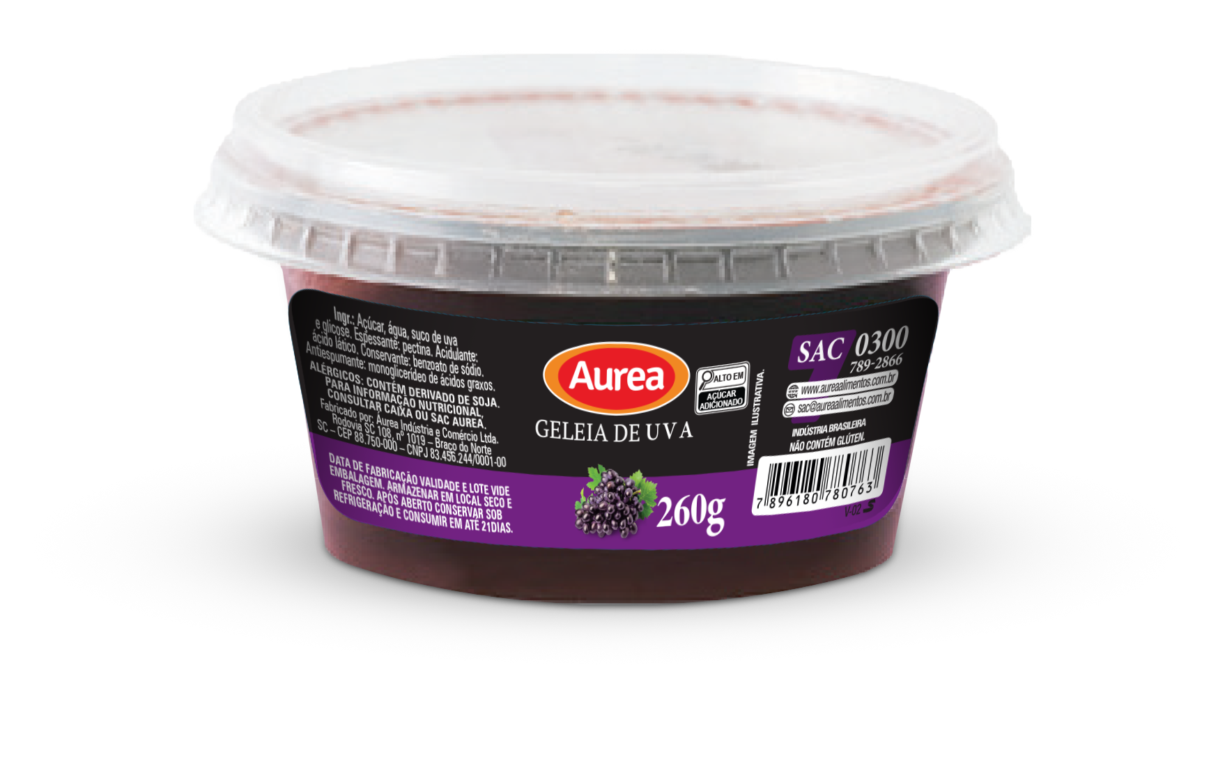 GELEIA DE UVA AUREA 260G